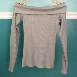 Abercrombie & Fitch Long Sleeve Off Shoulder